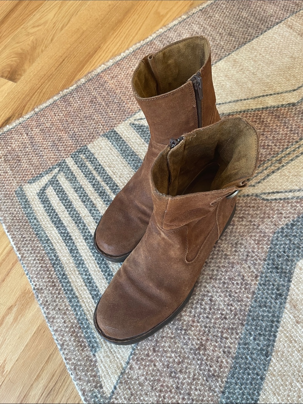 Born Brown Suede Ankle Boots - Picture 10 of 14